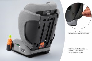 ANTONIO FOTELIK SAMOCHODOWY PODSTAWKA 2w1 I SIZE 100-150 CM R129