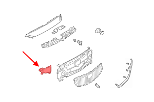 MAZDA 6 III GL 2018+ DRUGI FACELIFTING OSŁONA ATRAPY WSPORNIK PRAWY GSH750154