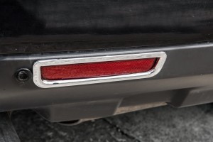 LAND ROVER FREELANDER II 2011-2014 CHROMOWANE NAKŁADKI TYLNYCH LAMP PRZECIWMGIELNYCH