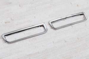 LAND ROVER FREELANDER II 2011-2014 CHROMOWANE NAKŁADKI TYLNYCH LAMP PRZECIWMGIELNYCH