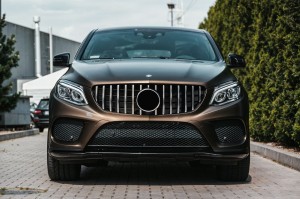 MERCEDES GLE COUPE C292 2015+ GRILL Z KAMERĄ GT PANAMERICANA SREBRNY