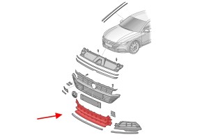 VOLKSWAGEN ARTEON 2017-2020 PRZED FACELIFTINGIEM GRILL KRATKA ZDERZAKA 3G8853667