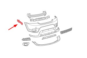 FIAT FREEMONT 2011-2015 ŚLIZG PRZEDNIEGO ZDERZAKA PRAWY 5178410AD