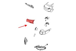 MAZDA CX-5 II KF 2017-2021 PRZED FACELIFTINGIEM LAMPA KLAPY TYLNEJ LED PRAWA KB8A513F0B