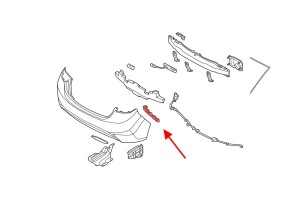 HYUNDAI ELANTRA V MD 2010-2015 ŚLIZG TYLNEGO ZDERZAKA PRAWY 866143X000