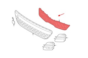 KIA RIO III UB 2015-2017 PO FACELIFTINGU GRILL PRZEDNI ATRAPA CHŁODNICY 863501W710