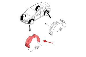 HYUNDAI ELANTRA VI AD 2015-2018 PRZED FACELIFTINGIEM NADKOLE PRZEDNIE LEWE 86811F2000