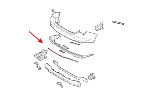 HYUNDAI ELANTRA VII CN 2020+ CHROMOWANA LISTWA TYLNEGO ZDERZAKA ŚRODKOWA 86699AA000