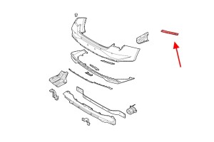 HYUNDAI ELANTRA VII CN7 2020+ ŚLIZG TYLNEGO ZDERZAKA PRAWY 86652AA000