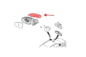 HYUNDAI ELANTRA VI AD 2015-2018 PRZED FACELIFTINGIEM OBUDOWA LUSTERKA LEWA 87616F2000