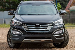 HYUNDAI SANTA FE III DM 2012-2015 PRZED FACELIFTINGIEM LAMPA PRZECIWMGIELNA + LAMPA DRL LED DO JAZDY DZIENNEJ PRAWA 92202A1010