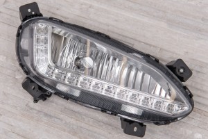 HYUNDAI SANTA FE III DM 2012-2015 PRZED FACELIFTINGIEM LAMPA PRZECIWMGIELNA + LAMPA DRL LED DO JAZDY DZIENNEJ PRAWA 92202A1010