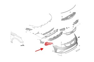 KIA OPTIMA IV JF 2018-2020 PO FACELIFTINGU KRATKA ZDERZAKA LAMPY DRL PRAWA 86594D4500