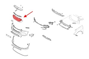 HYUNDAI SANTA FE III DM 2015-2018 PO FACELIFTINGU ATRAPA CHŁODNICY GRILL PRZEDNI 863502WAA0