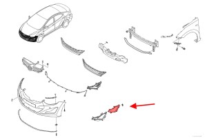 HYUNDAI ELANTRA V MD 2013-2015 PO FACELIFTINGU LAMPA PRZECIWMGIELNA PRZEDNIA LEWA 922013X220