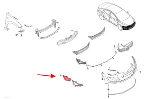 HYUNDAI ELANTRA V MD 2013-2015 PO FACELIFTINGU LAMPA PRZECIWMGIELNA PRZEDNIA PRAWA 922023X220