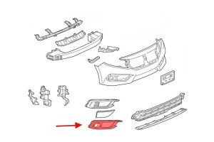 HONDA CIVIC X 2019-2021 SEDAN PO FACELIFTINGU KRATKA HALOGENU PRAWA 71180TBAA60