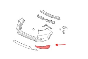 HONDA CR-V IV 2015-2018 PO FACELIFTINGU LISTWA TYLNEGO ZDERZAKA PRAWA 71502T1WA00