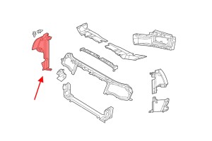 DODGE CHARGER 2011-2014 GÓRNA OSŁONA CHŁODNICY PRAWA 57010436AA