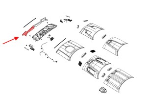 DODGE CHALLENGER 2012-2021 GÓRNA OSŁONA PASA PRZEDNIEGO LEWA 5028749AD