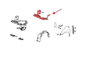 HONDA CR-V IV 2012-2015 PRZED FACELIFTINGIEM PŁYTA OSŁONA POD SILNIK 74110T1EG02