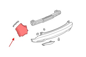 HONDA HR-V II RU 2015-2021 NAROŻNIK TYLNEGO ZDERZAKA LEWY 04718T7WA90ZZ