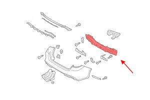 KIA OPTIMA IV JF 2015-2018 PRZED FACELIFTINGIEM SEDAN BELKA WZMOCNIENIE TYLNEGO ZDERZAKA 86631D4000