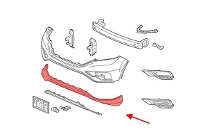HONDA CR-V IV 2015-2018 PO FACELIFTINGU ZDERZAK PRZEDNI DOLNY 04712T1WA91