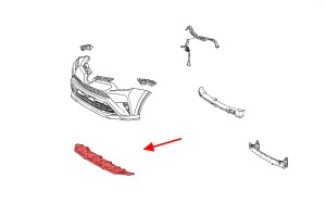TOYOTA RAV4 IV XA40 2013-2018 OSŁONA PŁYTA POD ZDERZAK PRZEDNI 5261842050