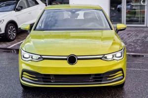 VOLKSWAGEN GOLF 8 VIII 5H 2020-2024 PRZED FACELIFTINGIEM CHROMOWANA LISTWA PRZEDNIEGO ZDERZAKA LEWA 5H0853711A