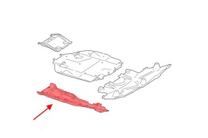 MERCEDES ML W166 2011-2015 MATERIAŁOWA OSŁONA PODWOZIA PRAWA A1666100508