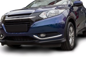HONDA HR-V II RU 2015-2018 PRZED FACELIFTINGIEM OZDOBNE NAKŁADKI PRZEDNICH LAMP PRZECIWMGIELNYCH