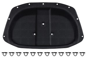 SKODA OCTAVIA II 2004-2013 WYGŁUSZENIE MASKI KOMPLET ZE SPINKAMI 1Z0863831A