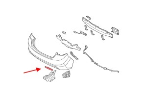 HYUNDAI ELANTRA V MD 2010-2013 PRZED FACELIFTINGIEM ODBLASK TYLNEGO ZDERZAKA PRAWY 924063X000