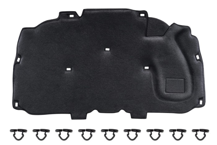 VOLVO S40 II 2004-2012 WYGŁUSZENIE MASKI KOMPLET ZE SPINKAMI 30715979