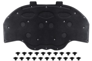 MERCEDES C-CLASS W204 2007-2014 WYGŁUSZENIE MASKI KOMPLET ZE SPINKAMI A2046820626