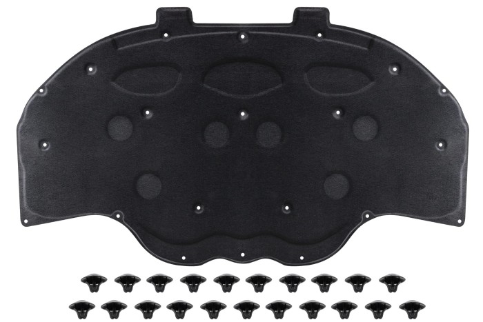 MERCEDES C-CLASS W204 2007-2014 WYGŁUSZENIE MASKI KOMPLET ZE SPINKAMI A2046820626