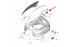FORD FUSION MK2 II 2016-2020 PO FACELIFTINGU MOCOWANIE LAMPY ODBOJU PRAWE DS7316C618AE