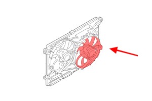 FORD FUSION MK2 II 2012-2018 WIATRAK WENTYLATORA CHŁODNICY BEZ OBUDOWY I SILNIKA DG938C607GC