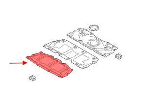 BMW SERIA 3 G21 2018+ PŁYTA OSŁONA POD SILNIK PRZEDNIA 51757340857