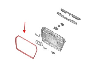 AUDI A5 8W6 2017-2019 PRZED FACELIFTINGIEM RAMKA GRILLA CHROMOWANA 8W6853651R