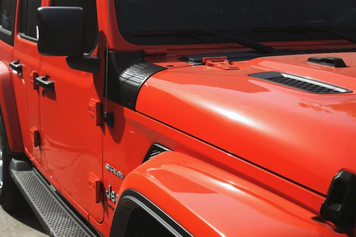 JEEP WRANGLER JL 2018+ TUNINIGOWE NAROŻNIKI PODSZYBIA FLAGA