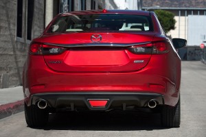 MAZDA 6 III GJ 2014-2018 SEDAN PRZED FACELIFTINGIEM DYFUZOR DOKŁADKA ZDERZAKA TYLNEGO