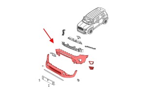 JEEP RENEGADE I BU 2018-2022 PO FACELIFTINGU KOMPLETNY ZDERZAK PRZEDNI 6XD52TZZAA