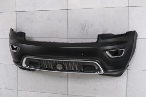 JEEP GRAND CHEROKEE IV WK2 2017-2021 PO DRUGIM FACELIFTINGU KOMPLETNY ZDERZAK PRZEDNI Z PDC BEZ SPRYSKIWACZY 68333498AA