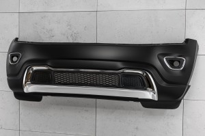 JEEP GRAND CHEROKEE IV WK2 2014-2017 PO FACELIFTINGU KOMPLETNY ZDERZAK PRZEDNI BEZ PDC 1WL27TZZAC