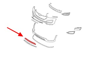 HYUNDAI SANTA FE III DM 2012-2015 PRZED FACELIFTINGIEM KRATKA ATRAPA PRZEDNIEGO ZDERZAKA 865614Z000