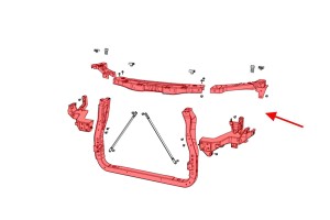 DODGE DURANGO III 2010-2014 KOMPLETNY PAS PRZEDNI Z OKULARAMI 5156113AA