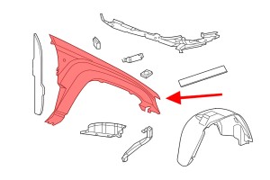 JEEP GRAND CHEROKEE V WL 2020+ BŁOTNIK PRZEDNI PRAWY 68465272AD