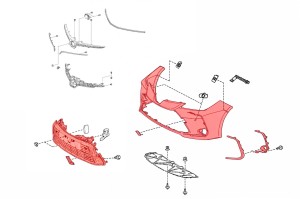 TOYOTA COROLLA XII E21 2019+ SEDAN ZDERZAK PRZEDNI Z LISTWAMI HALOGENÓW 5211902Q10